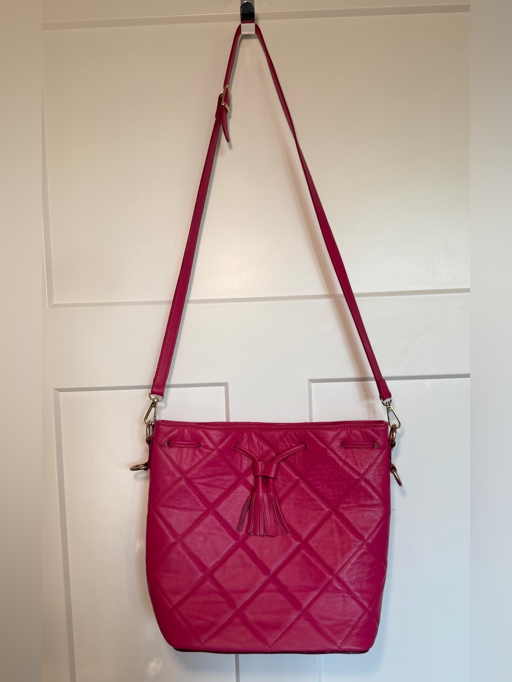 Valentina Fiore Italian Leather Crossbody
